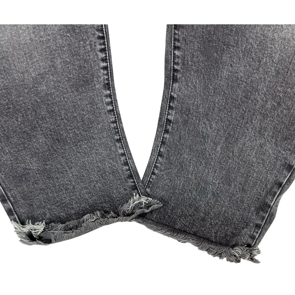 Juicy Couture‎ Jeans Womens 20 Gray Raw Hem Straight Leg NWT